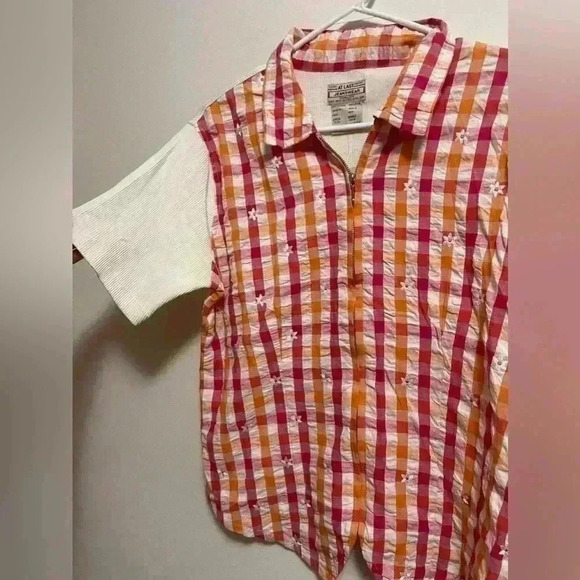 VINTAGE NWT - FASHION BUG - AT LAST JEANSWEAR - Women’s Zipper Blouse - Plus S - Picture 6 of 7